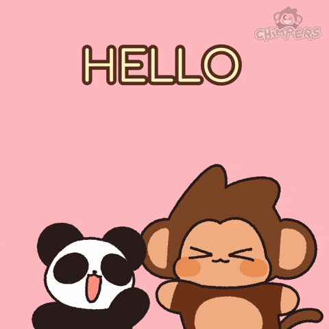 Good Morning Hello GIF by Chimpers