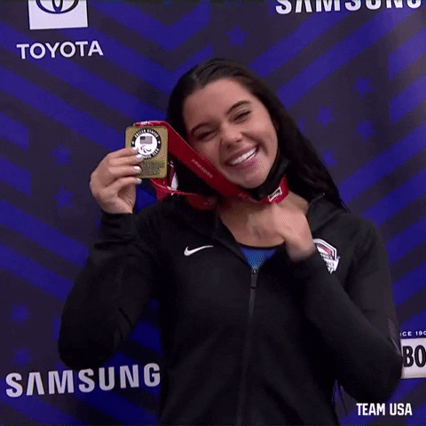 Happy Gold Medal GIF by Team USA