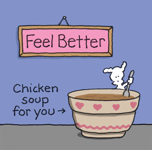 Chicken Soup Love GIF by Chippy the Dog