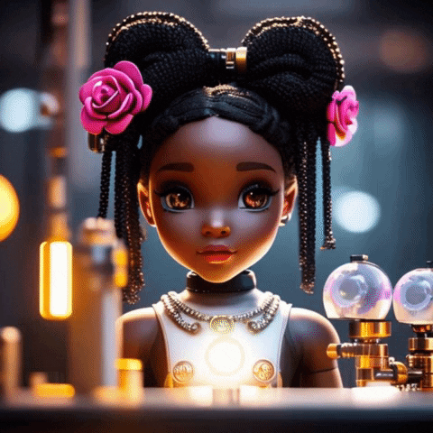 Girl Lights GIF by NoireSTEMinist