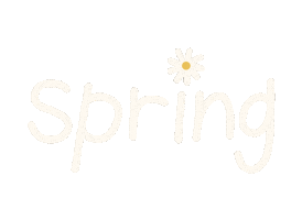 Spring Words Sticker