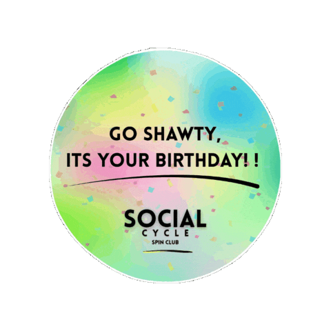 Birthday Milestone Sticker by Social Cycle Spin Club