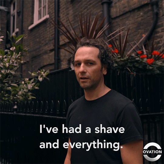 new face shave GIF by Ovation TV