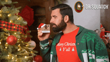 Christmas Smelling GIF by DrSquatchSoapCo