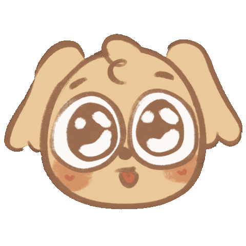 Happy Dog Sticker by Loune__e