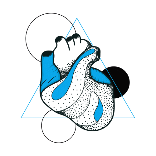Heart Peasi Sticker
