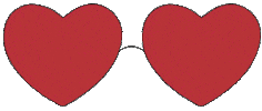 Sunglasses Hearts Sticker by Mellow Gold Studio