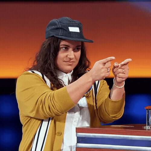 Celebrity Family Feud Look GIF by ABC Network