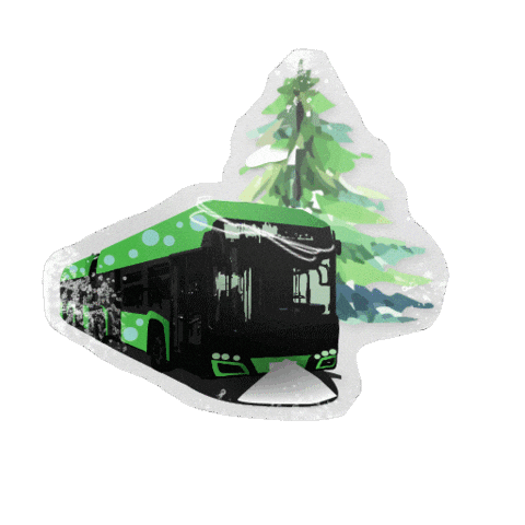 Bergisch Gladbach Bus Sticker by House of Yas