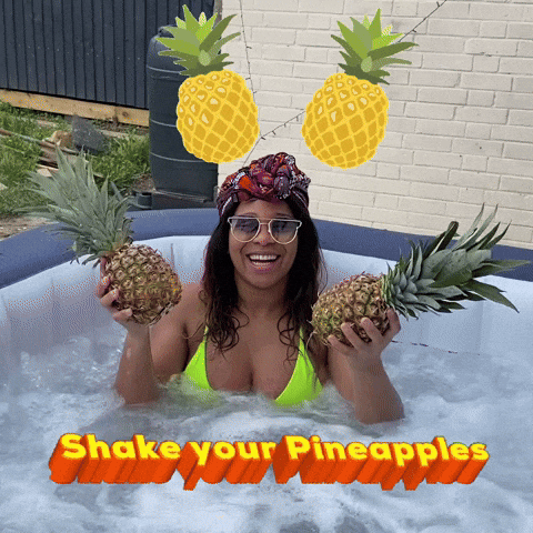 Pineapple Jacuzzi GIF by Sherilyn Carter