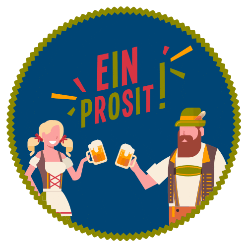 Ein Prosit Euvouparaoktoberfest Sticker by Oktoberfest Blumenau