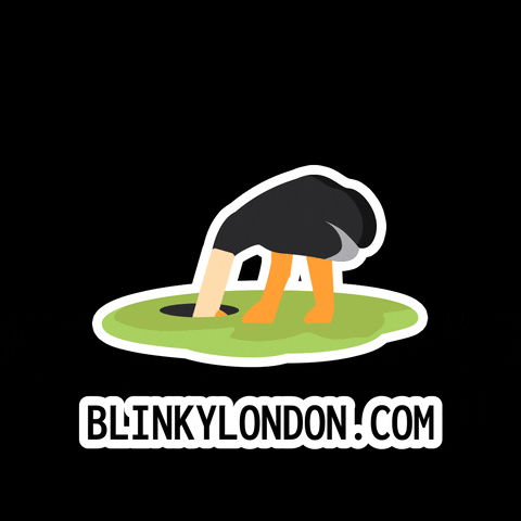 T-Shirt Ostrich GIF by Blinky London