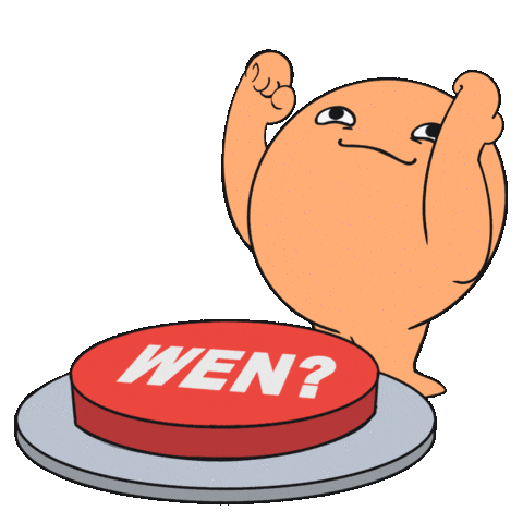 Button Wen Sticker by Memeland by 9GAG