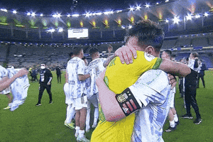 Copa America Hug GIF