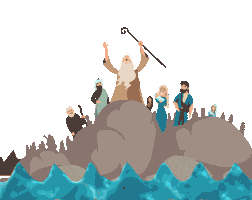 Passover Moses Sticker
