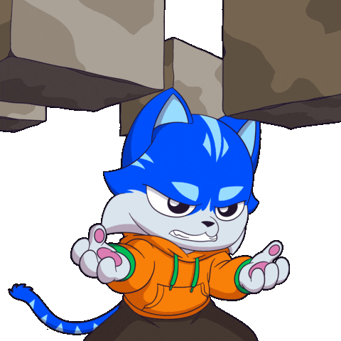 Cat Floating Sticker by Toshithecat