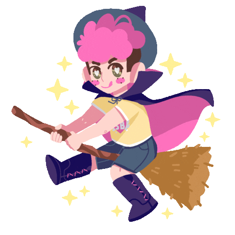 Halloween Witch Sticker by Snacky Boy