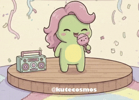 Cantante Singing GIF by KuteCosmos | Home of Fruffy and 12 Kute Signs