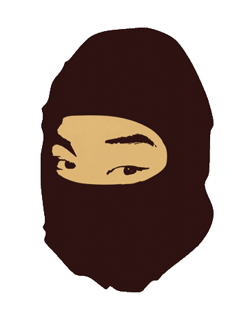 Mask Ninja Sticker by DJ John Vincent