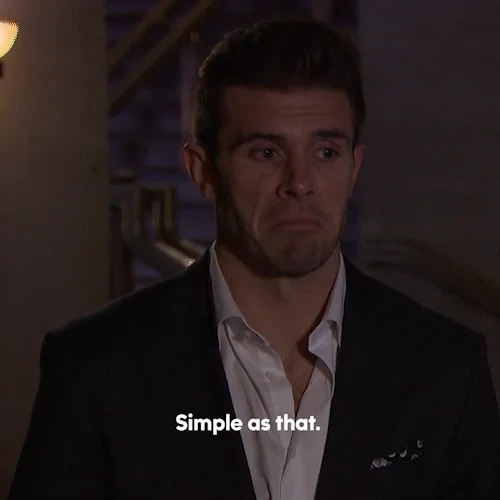 Simple As That Shrug GIF by The Bachelor