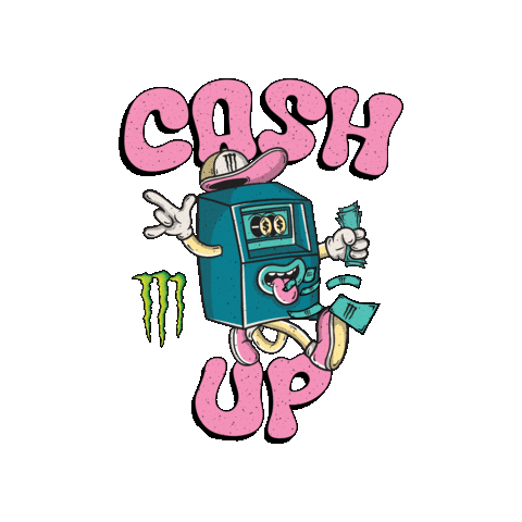 Cash Bmx Sticker by Monster Energy