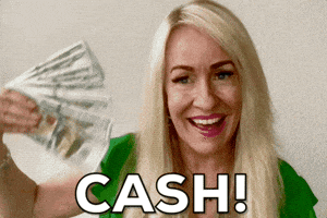 Money Fanning GIF by Vikki Downey