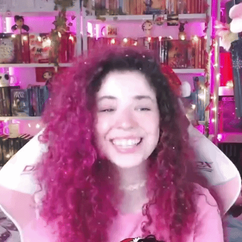 Pink Laugh GIF