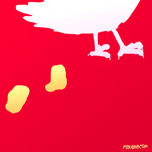 Chicken Nugget Art GIF by Kirby Allen