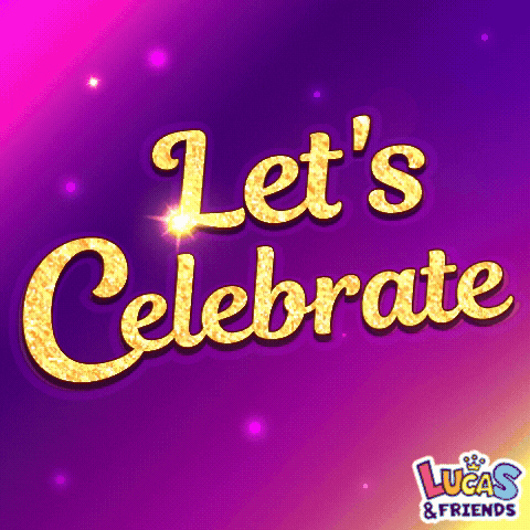 Party Celebrate GIF by Lucas and Friends by RV AppStudios