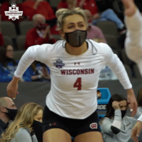 Happy Wisconsin Badgers GIF by NCAA Championships