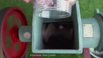 ExperimenMeatGrinder candy meat underground experiment GIF