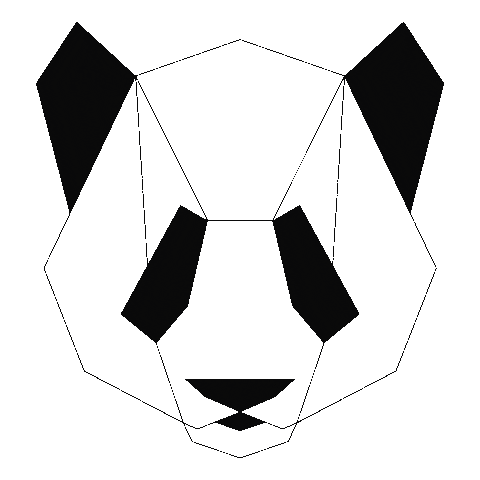 Panda Sticker by Le Boubou
