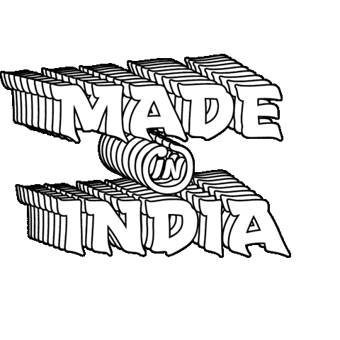 Made In India Sticker by Mota Italic