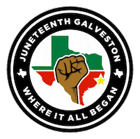 African American Texas Sticker by Visit Galveston
