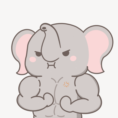 untamedelephants cute animals strong fit GIF