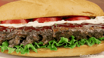 cucinatagliani ribs hoagie pork ribs rib sandwich GIF