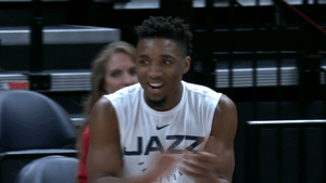 Happy Donovan Mitchell GIF by NBA - Find & Share on GIPHY