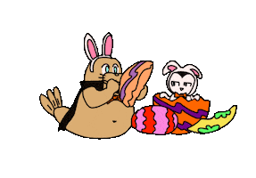 Easter Sticker by Vampire Penguin