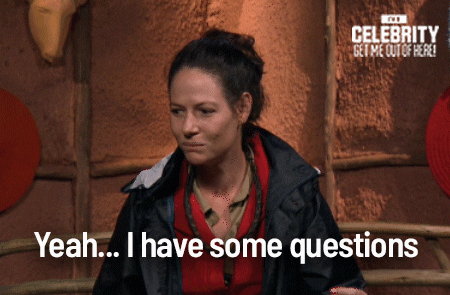 Questions Natasha GIF by I'm A Celebrity... Get Me Out Of Here! Australia - Find & Share on GIPHY