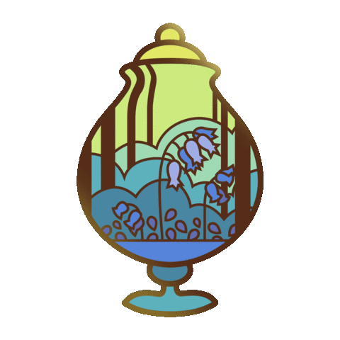 Flowers Terrarium Sticker