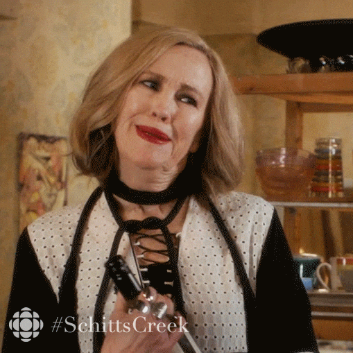 schitts creek kiss GIF by CBC