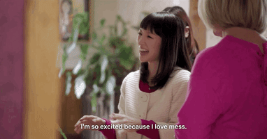 Excited Marie Kondo GIF