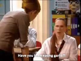 Catherine Tate Garlic GIF