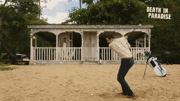 Golf Dip GIF by Death In Paradise