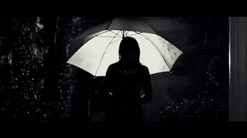 lonely black and white GIF