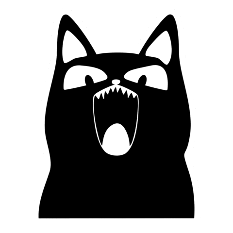 Cat Dog Sticker by Fichier National I-CAD