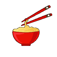 Chinese Food Chopsticks Sticker by nirmarx
