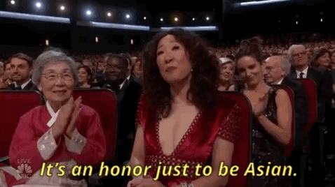 sandra oh its an honor just to be asian GIF by Emmys
