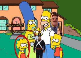 Simpsons Who Is He GIF