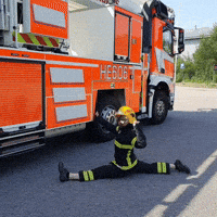 Flex Firefighter GIF by Stadinbrankkari